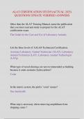 ALAT CERTIFICATION STUDY&lpar;ACTUAL 2025&rpar; QUESTIONS UPDATE VERIFIED ANSWERS
