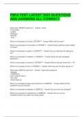 PSFA TEST LATEST 2025 QUESTIONS AND ANSWERS ALL CORRECT 