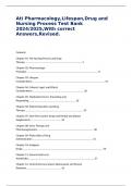 Ati Pharmacology&comma;Lifespan&comma;Drug and Nursing Process Test Bank 2024&sol;2025&comma;With correct Answers&comma;Revised&period;