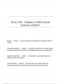 Econ 120 - Chapter 4 With Actual Solution &lpar;2025&rpar;&excl;&excl;