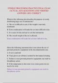 STERILE PROCESSING PRACTICE FINAL EXAM  &lpar;ACTUAL 2025&rpar; QUESTIONS AND VERIFIED  ANSWERS 100&percnt; CORRECT