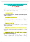 HESI HEALTH ASSESSMENT NURSING RN Exam 2025-2026&period; QUESTIONS WITH 100&percnt; CORRECT AND VERIFIED ANSWERS&period; A&plus; GRADED&period;