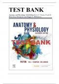TEST BANK FOR ANATOMY &PHYSIOLOGY 11 TH EDITION BY KEVIN T .PATTON |ISBN 9780323791007|ALL CHAPTERS INCLUDED 1-48.