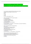NUSCTX 10 PRACTICE TEST for midterm 1 Exam Questions and Answers