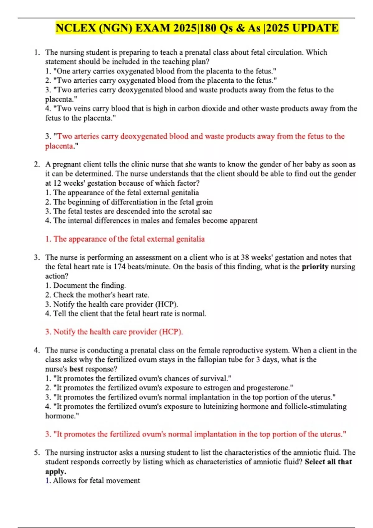 2025 2026 Nclex Rn Next Generation Format Actual Exam Test Bank 800