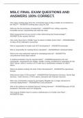 EXAM BUNDLE MSLC RELIEF IN PLACE 2025 QUESTIONS WITH 100&percnt; SOLVED&period;