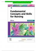 TEST BANK FOR  FUNDAMENTAL CONCEPTS AND SKILLS FOR NURSING 6th EDITION &lpar;WILLIAMS&comma; 2021&rpar;