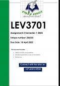 LEV3701 Assignment 2 QUIZ &lpar;QUALITY ANSWERS&rpar; Semester 1 2025