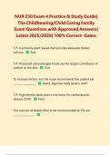 Exam 1&comma;2&comma;3&comma;4&colon; NUR230&sol; NUR 230 The Childbearing&sol;Child Caring Family Exams PACKAGE DEAL&vert; BUNDLE contains the Latest 2025&sol;2026 exams and practice tests with verified Answers for Galen college of Nursing - Everything you need to pass NUR 230 is here&excl;&excl;