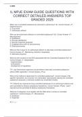 IL MPJE EXAM GUIDE QUESTIONS WITH CORRECT DETAILED ANSWERS TOP GRADED 2025