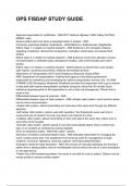 OPS FISDAP STUDY GUIDE &lpar;New Update 2025&sol;2026&rpar; &vert;&vert;Questions and Verified Answers 100&percnt; Correct&vert; Grade A&vert;&vert;Latest