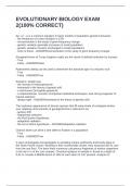 EVOLUTIONARY BIOLOGY EXAM 2&lpar;100&percnt; CORRECT&rpar;