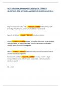NCTI A&P FINAL EXAM LATEST 2025 WITH CORRECT  QUESTIONS AND DETAILED ANSWERS&sol;ALREADY GRADED A