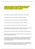 Portage Learning A&P II&colon; FINAL EDITION 2025 &sol;2026 LATEST  EDITION QUESTIONS AND CORRECT VERIFIED ANSWERS  &lpar;DETAILED ANSWERS&rpar; ALREADY GRADED A