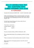 IAAI CFI CERTIFICATION TEST 250&plus; QUESTIONS WITH CORRECTANSWERS 2O25-2O26&period;  A&plus;GRADED&period;