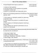 Intro to Psy testing Quizzes