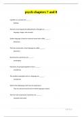 psych chapters 7 and 8