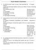 Psych Module 2 Questions