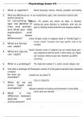 Psychology Exam -4
