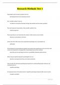 Research Methods Test 1