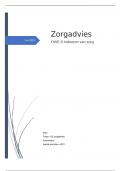 Zorgadvies OWE 8 indiceren van zorg&period; Cijfer 7&comma;4&period;