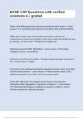 BCSP CSP Questions with verified solutions A&plus; graded