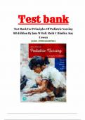 Test Bank For Principles of Pediatric Nursing 8th Edition Caring for Children by Kay Cowen&semi; Laura Wisely&semi; Robin Dawson&semi; Jane Ball&semi; Ruth Bindler 9780136859963 Chapter 1-31