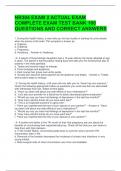 NR304 EXAM 2 ACTUAL EXAM COMPLETE EXAM TEST BANK 100 QUESTIONS AND CORRECT ANSWERS