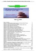 Test Bank - Psychiatric Nursing&colon; Contemporary Practice 6th Edition by Boyd- Psychiatric nursing TEST BANK Answer Key at the end of every chapter