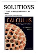 Solutions for Calculus for Biology and Medicine 4th Edition by Claudia Neuhauser &lpar;All Chapters Covered&rpar;