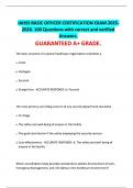 IAHSS BASIC OFFICER CERTIFICATION EXAM 2025-2026&period; 100 Questions with correct and verified Answers&period; GUARANTEED A&plus; GRADE&period;