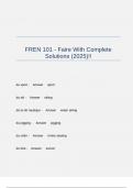 FREN 101 - Faire With Complete Solutions &lpar;2025&rpar;&excl;&excl;