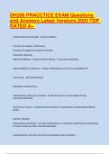 DH206 PRACCTICE EXAM Questions and Answers Latest Versions 2025 TOP RATED A&plus; 