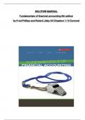 Solution manual  for Fundamentals of financial accounting 6th edition  by Fred Phillips and Robert Libby All Chapters 1-13 Covered 