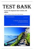 Test Bank For Career Development Interventions&comma; 6th Edition by Spencer G&period; Niles&comma; All Chapters 1-15 Covered