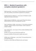 RPA 1 - Module 8 questions with complete solutions graded A&plus;