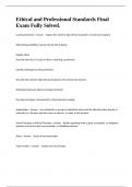 Ethical and Professional Standards Final Exam Fully Solved&period;
