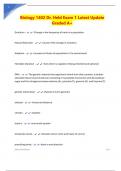 Biology 1402 Dr&period; Held Exam 1 Latest Update Graded A&plus;