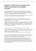 Chapter 3- PMI Code of Conduct and Ethics Final Exam And Detailed Answers&period;