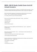 MEDL 365 B Study Guide Exam And All Actual Answers&period;