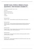 NASW Code of Ethics Midterm Exam Questions  And Answers Graded A&plus;&period;
