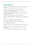 PSYC 365 Midterm 1 Questions and Answers 100&percnt; Solved correctly
