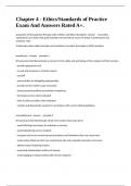 Chapter 4 - Ethics&sol;Standards of Practice Exam And Answers Rated A&plus;&period;