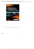 Complete Test Bank Craigs Essentials of Sonography and Patient Care 4th Edition De Jong Questions & Answers with rationales &lpar;Chapter 1-9&rpar;