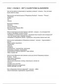 CHA 1- EXAM 2 - SET 2 QUESTIONS & ANSWERS