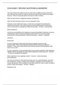 CHA EXAM 1 REVIEW QUSTIONS & ANSWERS
