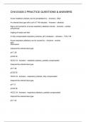 CHA EXAM 2 PRACTICE QUESTIONS & ANSWERS