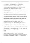 CHA LEVEL 1 TEST QUESTIONS & ANSWERS