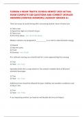 FLORIDA 4 HOUR TRAFFIC SCHOOL NEWEST 2025 ACTUAL EXAM COMPLETE 100 QUESTIONS AND CORRECT DETAILED ANSWERS &lpar;VERIFIED ANSWERS&rpar; &vert;ALREADY GRADED A&plus;