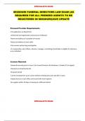 MISSOURI FUNERAL DIRECTORS LAW EXAM &lpar;AS REQUIRED FOR ALL PRENEED AGENTS TO BE  REGISTERED IN MISSOURI&rpar;2025 UPDATE
